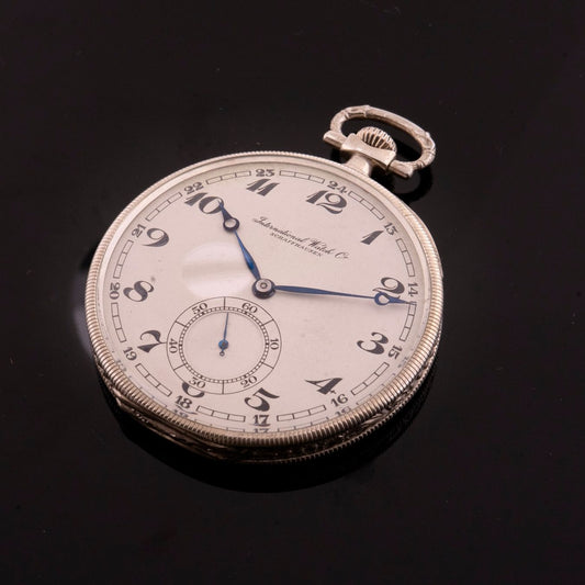 IWC Taschenuhr Lépine Jugendstil Silber