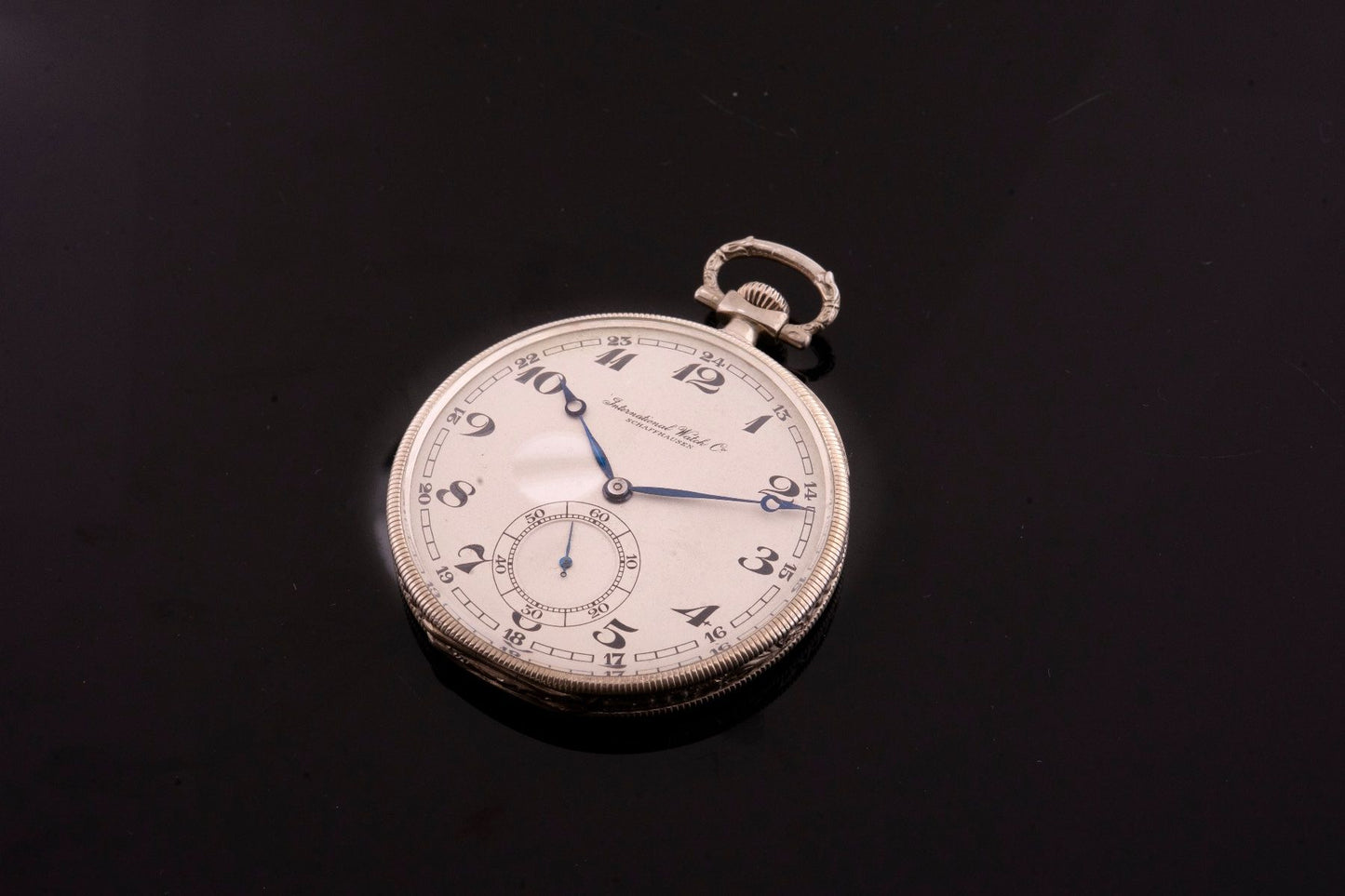 IWC Taschenuhr Lépine Jugendstil Silber