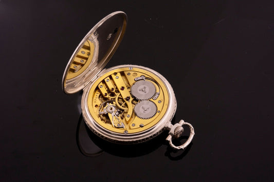 IWC Taschenuhr Lépine Jugendstil Silber