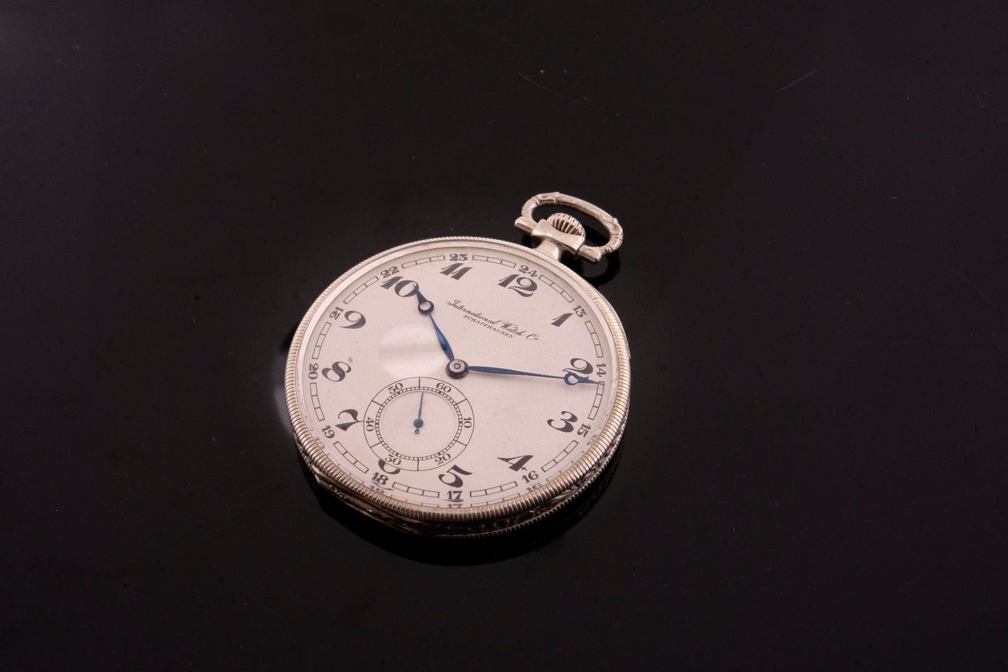 IWC Taschenuhr Lépine Jugendstil Silber