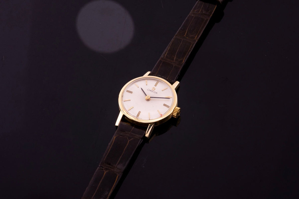 Omega Damenarmbanduhr Gelbgold Handaufzug
