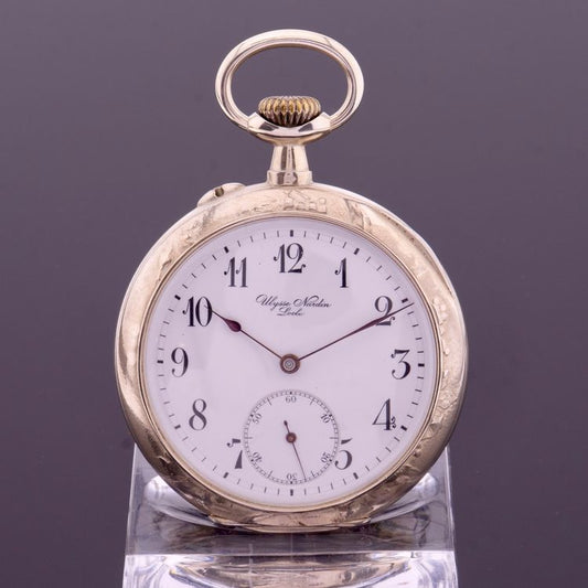Ulysse Nardin Silber Lépine mit sehr seltenem Werk 1905